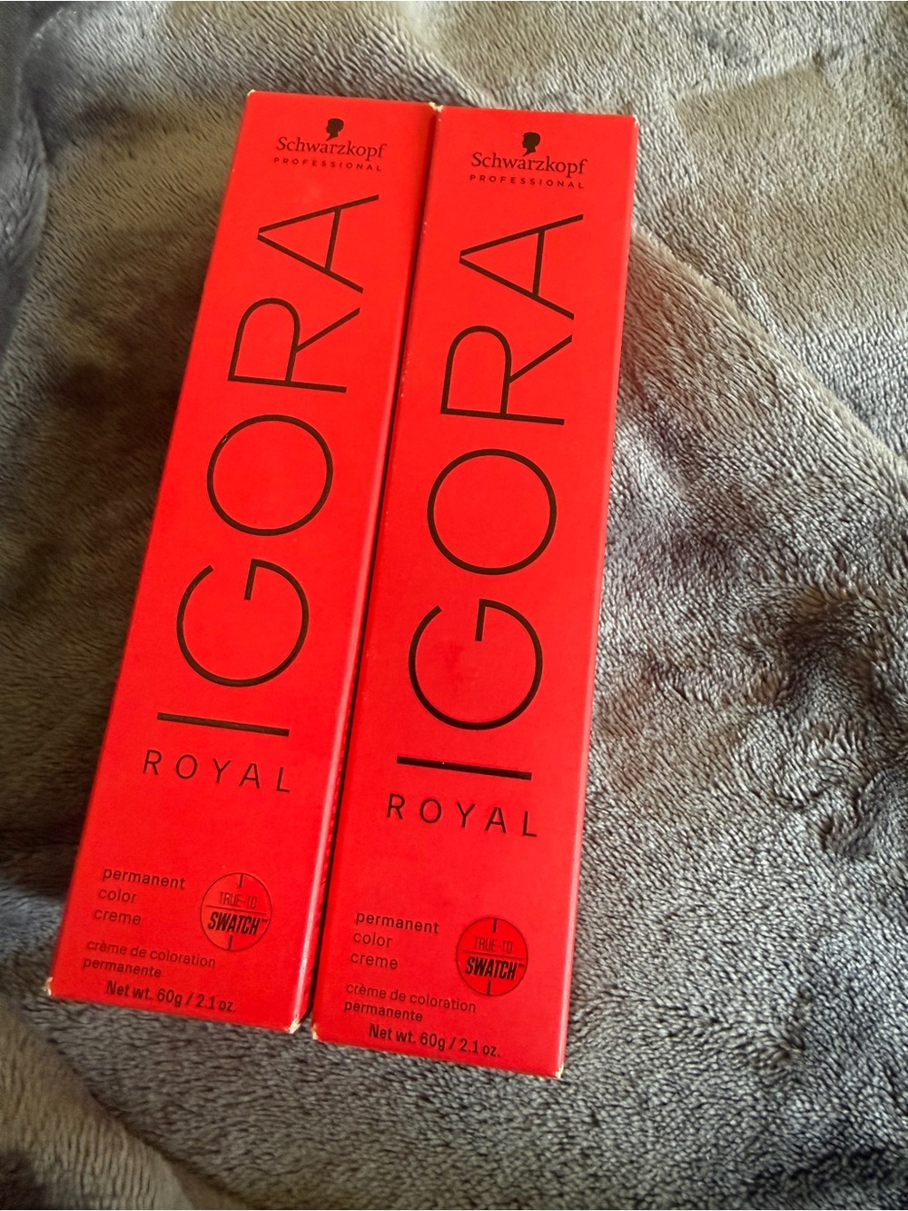 Schwarzkopf Igora Royal 4-88 Medium Brown Red Extra Permanent Hair Color x2 NEW